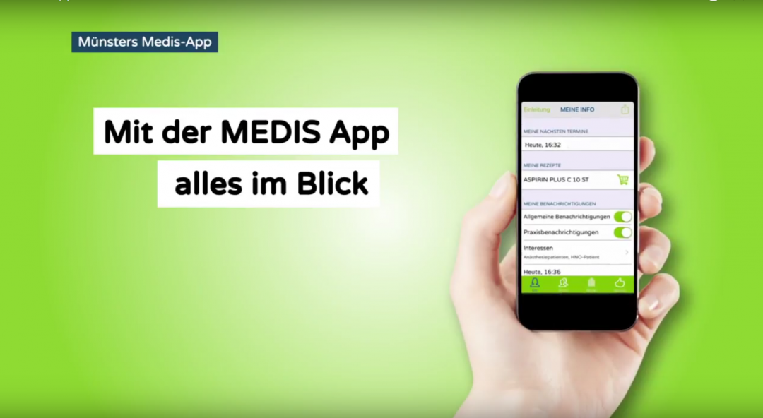 Erklärfilm für die Medis App Münster Erklärfilm Medis App